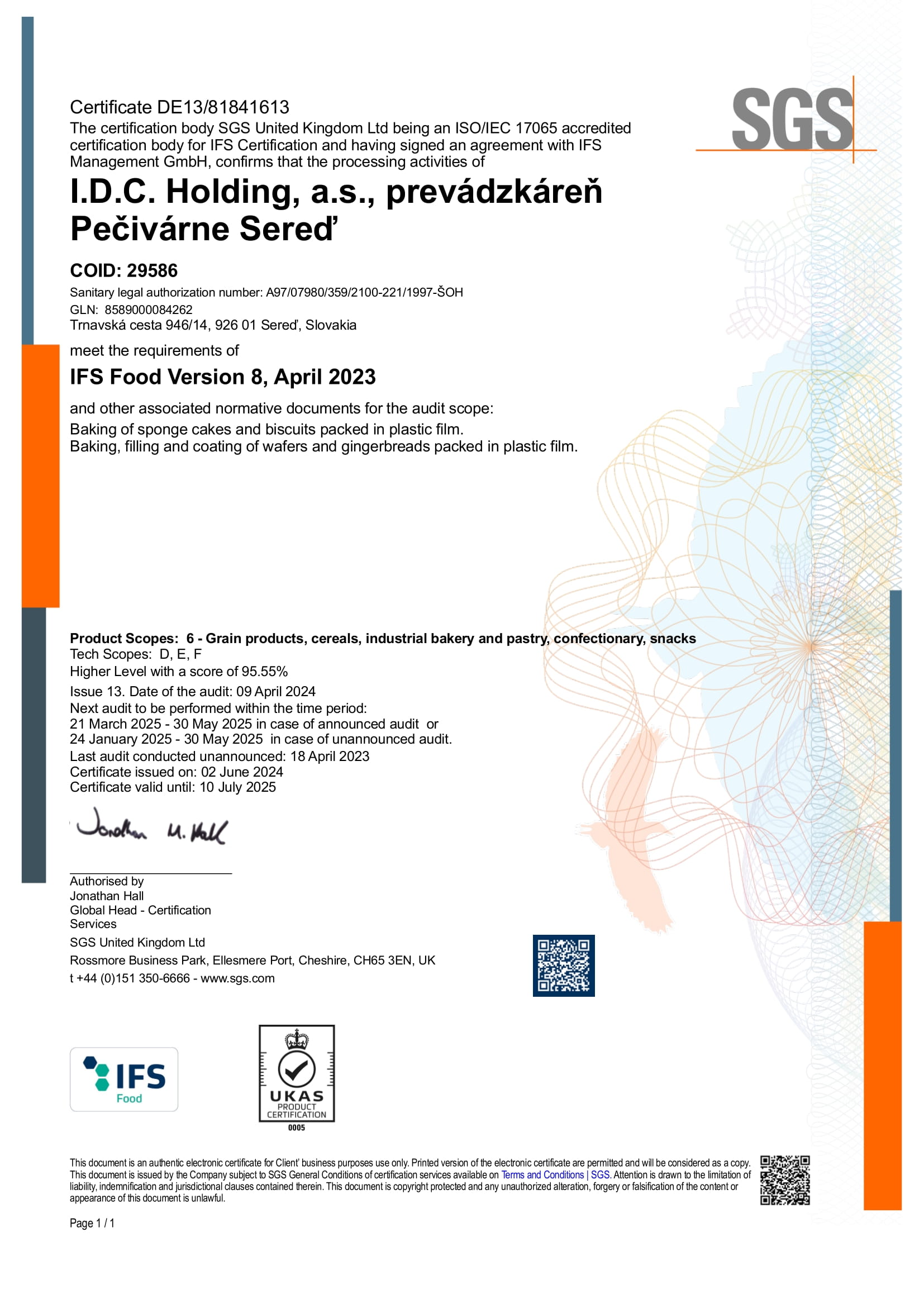 IFS Pečivarne Sereď_2024.PDF